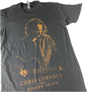 CHRIS CORNELL CONCERT T SHIRT Higher Truth Tour 2015 size small gray short slv